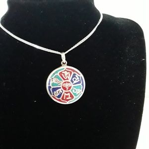 Vintage Sterling Silver Necklace Pendant